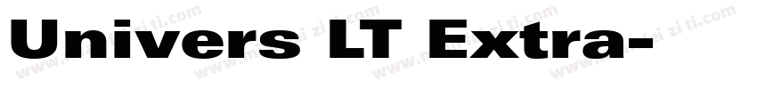 Univers LT Extra字体转换